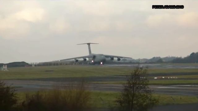Lockheed C 5 Galaxy USA Air Force Glasgow, Scotland Prestwick PIK EGPK ID16669 смотреть онлайн