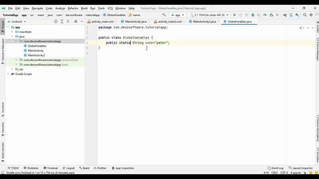 How to create global variables in android studio смотреть онлайн