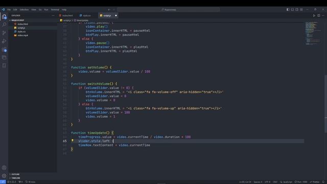 Создание и Стилизация Своего Видеоплеера на Сайте | HTML5 + JS + CSS смотреть онлайн