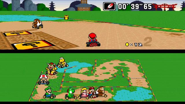 Super Mario Kart: Horizons (SNES HD Mode 7 & Widescreen) 150cc, Mirror Mode смотреть онлайн