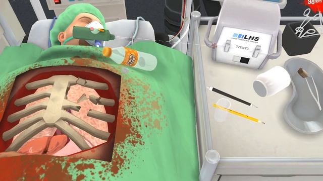 Играем в surgeon simulator на iPad смотреть онлайн