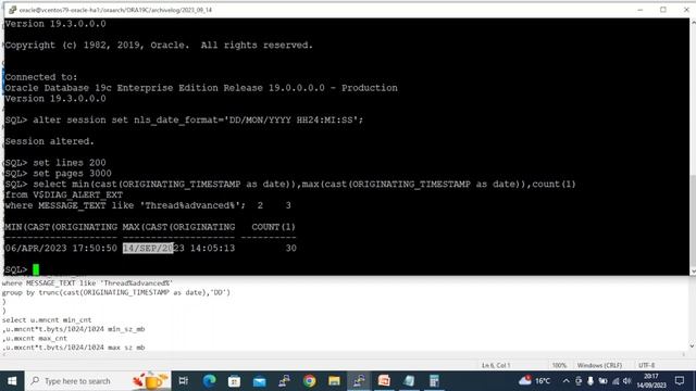 Estimate FRA size to host archive log in oracle RDBMS смотреть онлайн