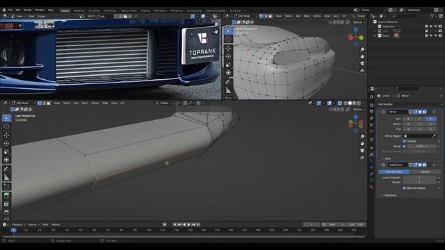TOYOTA MK4 SUPRA - Part 1 | #blender #blender3d #modeling #toyota #supra #supramk4 #mk4 #jdm #2jz