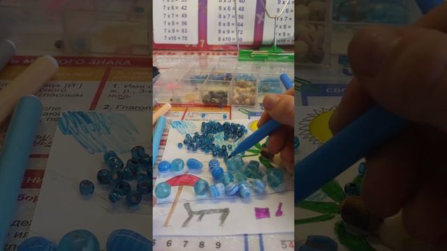 Как сделать картинку из бусинок часть 2. смотреть онлайн