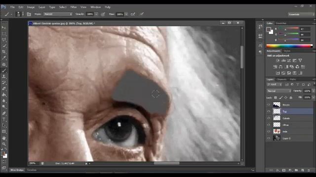 Colorindo foto Albert Einstein - Photoshop Cs6 смотреть онлайн