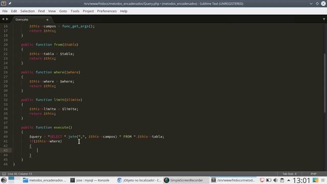 95 - Programación Orientada a Objetos: Métodos Encadenados [PHP 7 - Español] смотреть онлайн