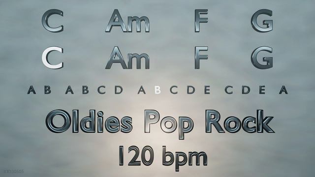 Backing Track in C Major - C Am F G - Oldies Pop Rock - 120 bpm смотреть онлайн
