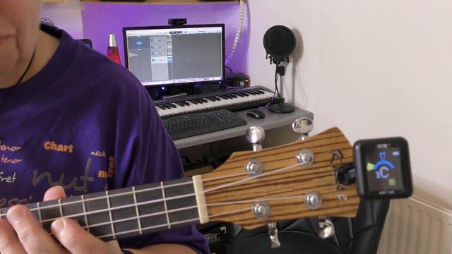 Tuning A New Ukulele - First Tune Up Of New Uke смотреть онлайн