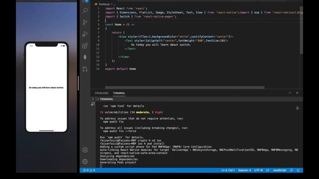 Switch Component in React Native ? Amazing library. React Native Paper. смотреть онлайн