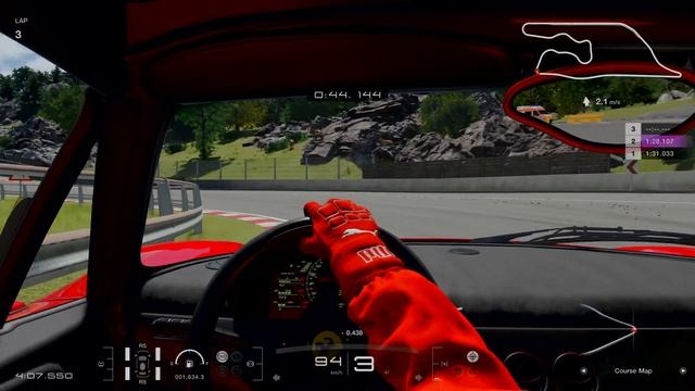 Gran Turismo® 7 Ferrari F50 deep forest time 1:27:139 смотреть онлайн
