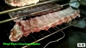 Свиные ребра варено-копченые. Рецепт.