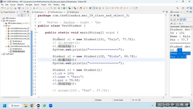 Constructor in java #expertingwithpradip #Constructor #java #cpp #default #parameter #create #objec смотреть онлайн