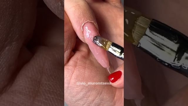 #shorts Наращивание Мега длинного ногтя #ногти #nail #наращиваниеногтей #маникюр #длинныеногти