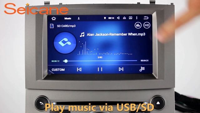 In dash dvd player radio gps stereo for 2004-2010 Peugeot 407 with USB SD Mirror Link смотреть онлайн