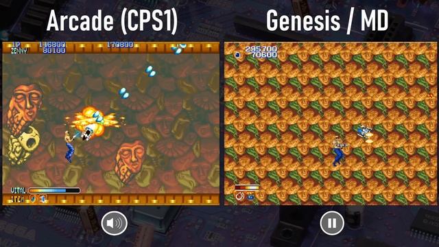 Forgotten Worlds arcade vs Genesis | Mega Drive with Sega Master System | Longplay | Complete Game смотреть онлайн