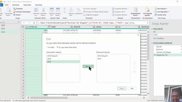 EXCEL POWER QUERY - SORGULARI EKLEME (APPEND) смотреть онлайн