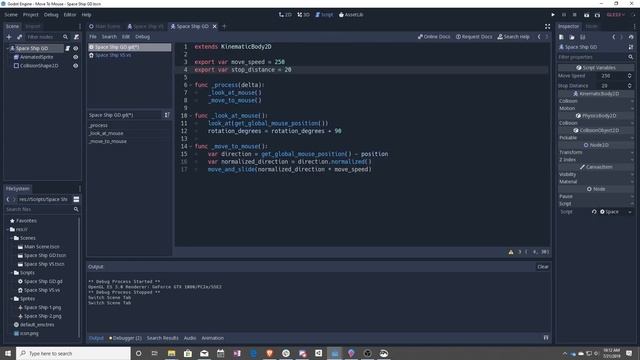 Godot 3.1 GDScript - Move To Mouse смотреть онлайн