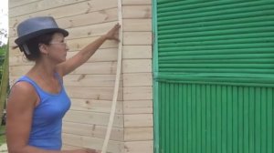 Как я обила имитацией бруса старый сарай! Подробно