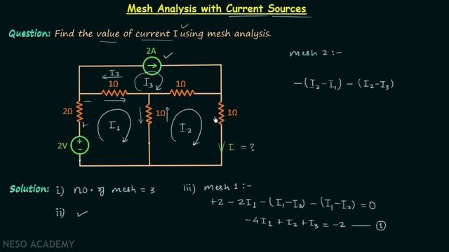 Mesh Analysis with Current Source смотреть онлайн