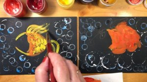 ЗОЛОТАЯ РЫБКА. Рисование для малышей. Рисуем с Илюшей . Гуашь.