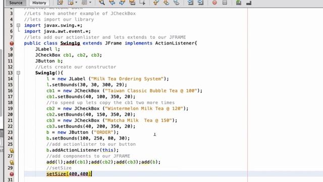 Java Tutorial Series - ( Swing 7) - JCheckBox with Events смотреть онлайн