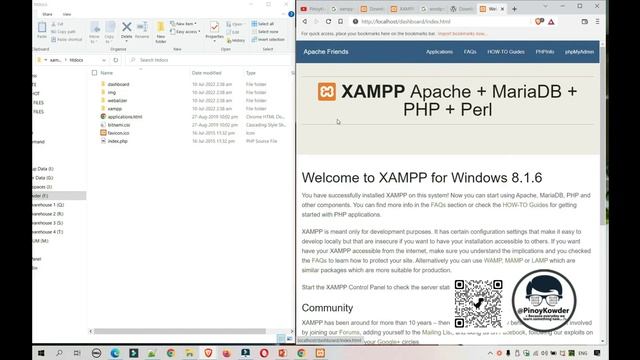 「PinoyKowder」 How to install XAMPP and Wordpress + Create Wordpress Website localhost XAMPP Tagalog смотреть онлайн