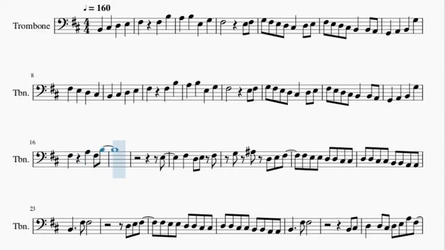 Trombone Sheet Music: How to play Netsujo No Spectrum (Seven Deadly Sins) by Ikimonogakari смотреть онлайн