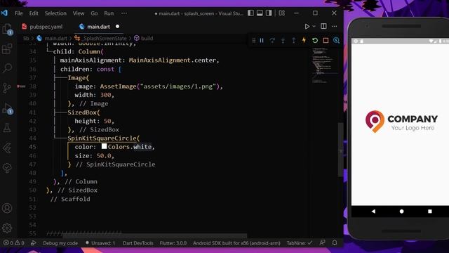 Flutter Tutorial | Custom Splash Screen, Splash Screen, Flutter Splash Screen, Native Splash Screen смотреть онлайн