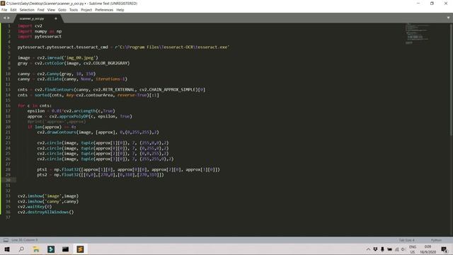 ? Escáner de documentos + ? reconocimiento de texto (OCR) ?| OpenCV con Python смотреть онлайн