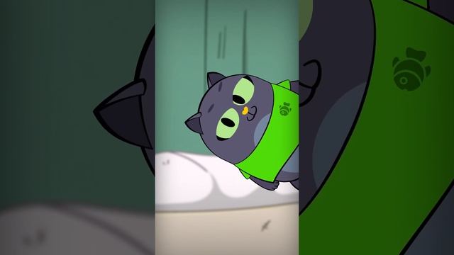 А твой кот так делает? #кот #мультик #animation