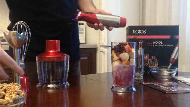 KOIOS Powerful 500 Watt Immersion Blender 4-in-1 Hand Blender - BPA-Free смотреть онлайн