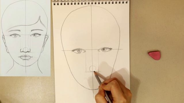 КАК НАРИСОВАТЬ ЛИЦО✏️УРОК РИСОВАНИЯ? смотреть онлайн