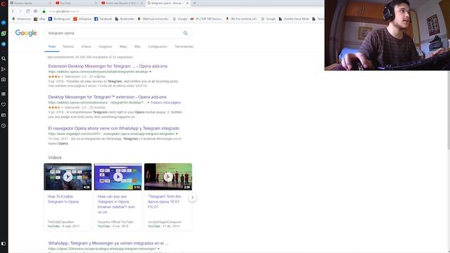 Añadir Telegram al navegador Opera смотреть онлайн