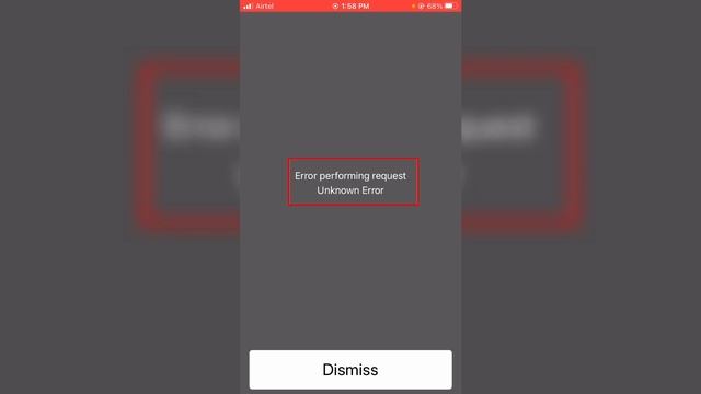 Fix Error performing request Unknown Error in iphone | Problem Solved смотреть онлайн