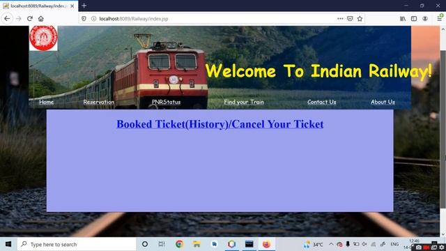 Railway Reservation System Project using java || Web Application in Java смотреть онлайн