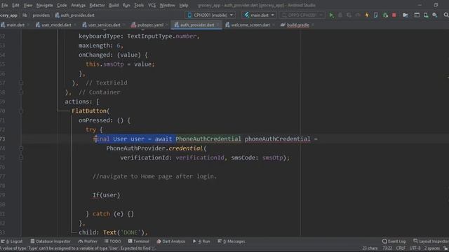 Flutter Multi Vendor Grocery App - Part 5 | Firebase Phone Authentication # Final смотреть онлайн
