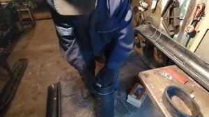 Как я загибал лыжу для саней из трубы ПНД d160. Часть 2