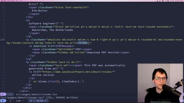 Easy HTML and PDF Résumé with Print Media Styles смотреть онлайн