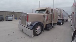 Дальнобой по США Америка. Обзор 2007 peterbilt 379 long hood