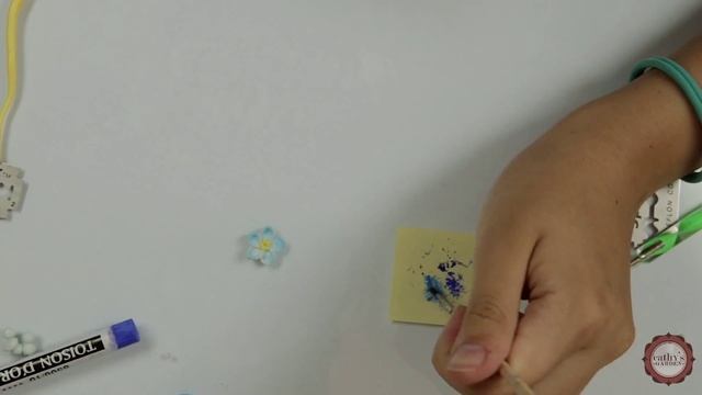 Колье с незабудками из полимерной глины • Cathy's garden смотреть онлайн