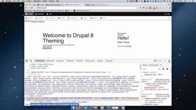 Drupal 8 Theming - Part 06 - Theming the Header смотреть онлайн