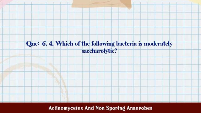 Actinomycetes And Non Sporing Anaerobes MCQ Questions смотреть онлайн