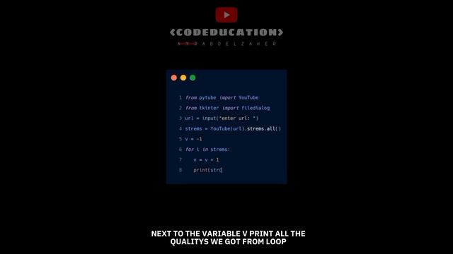 how to download video form YouTube by using python | CODEDUCATION смотреть онлайн