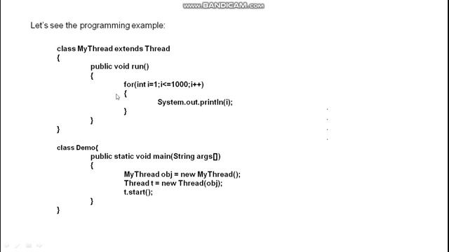 Creating a thread in Java смотреть онлайн