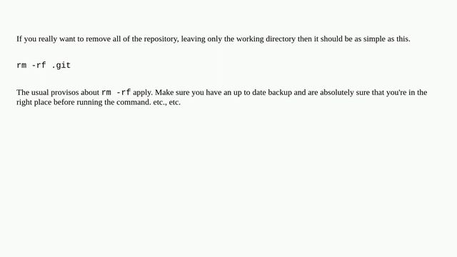 How to fully delete a git repository created with init? смотреть онлайн