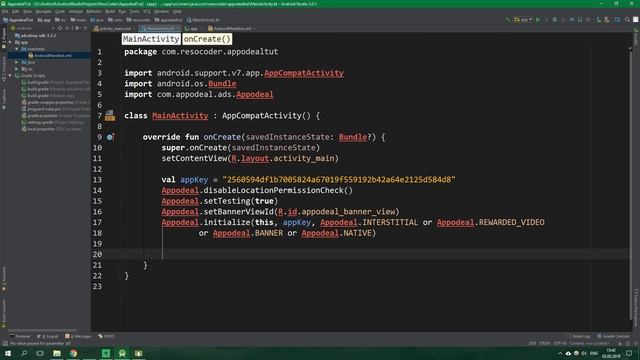 Appodeal Android Integration Tutorial - Native, Banners, Interstitials, Rewarded Videos смотреть онлайн