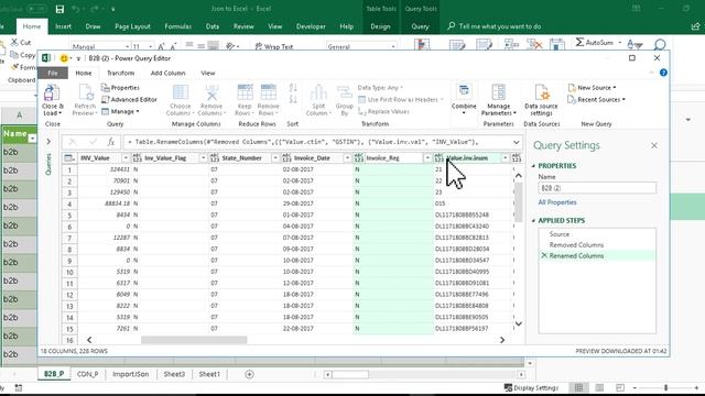 How to Convert GSTR2A Json File into Excel File for GST Audit & Reporting through Power Query. смотреть онлайн