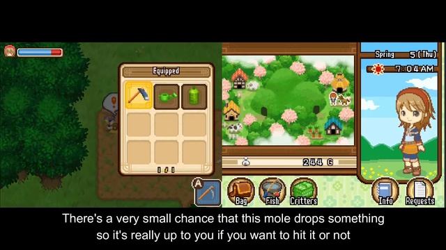 How to make Irrigation Trenches- Harvest Moon Tales of Two Towns смотреть онлайн