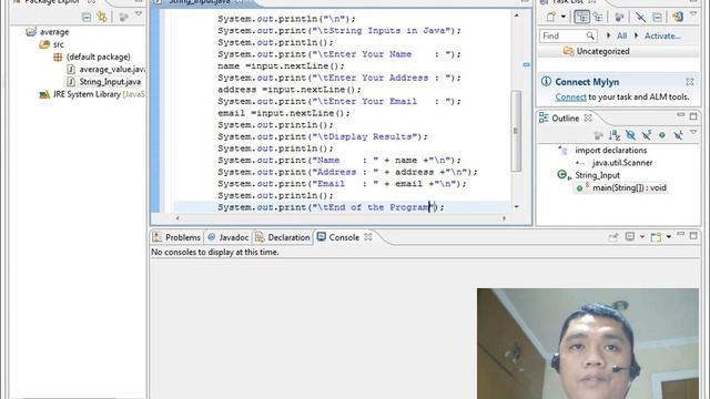 String Inputs in Java смотреть онлайн