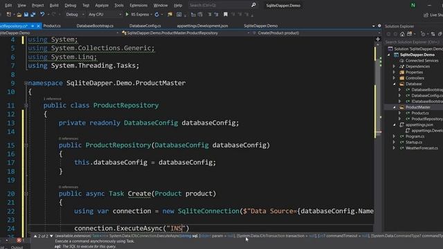 How to access data from SQLite database using Dapper micro-ORM (In ASP.NET Core 3.1) смотреть онлайн